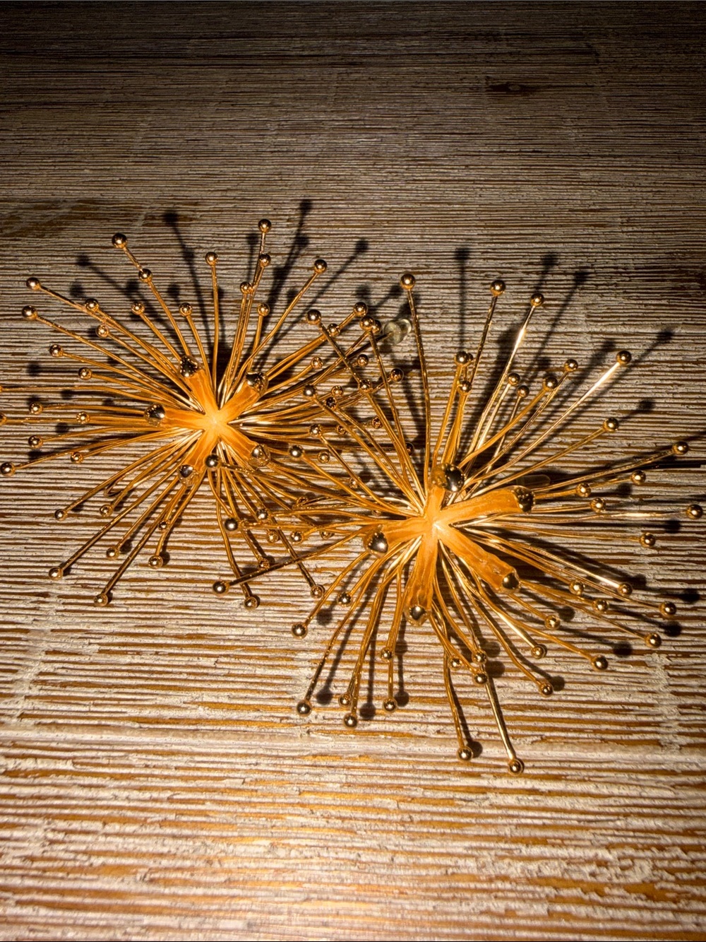 Cult Gaia Gold Starburst Statement Earrings - Picture 4 of 6